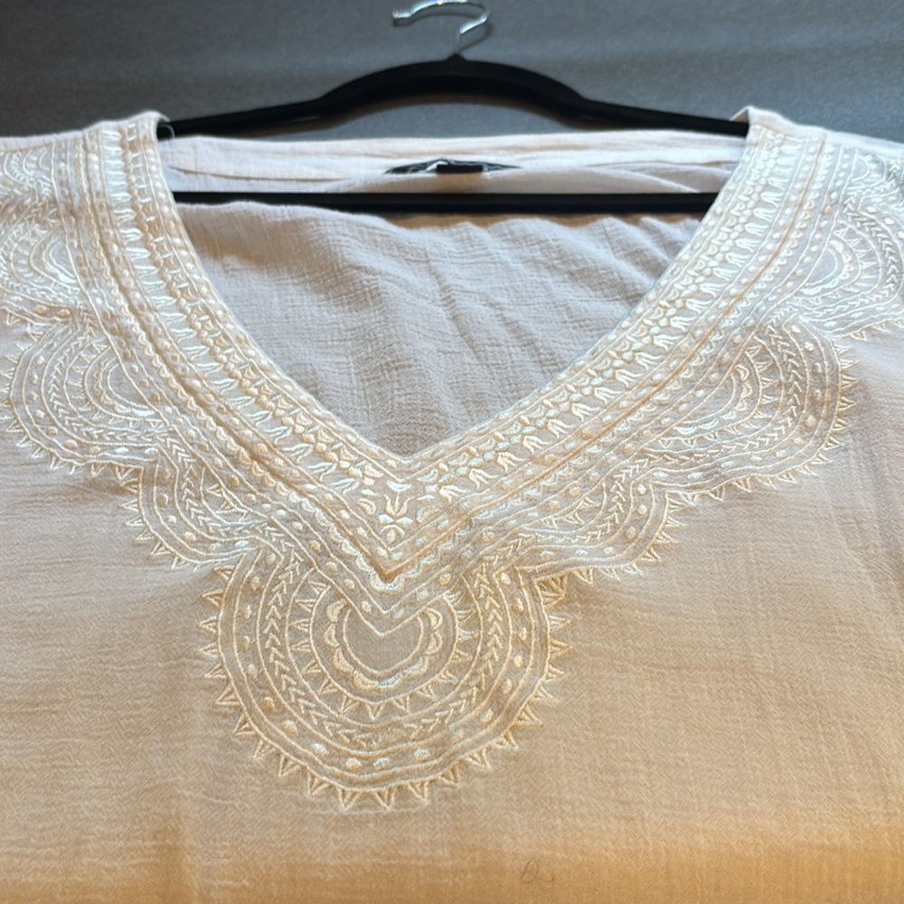 Lands' End White Swim Coverup - Picture 3 of 5